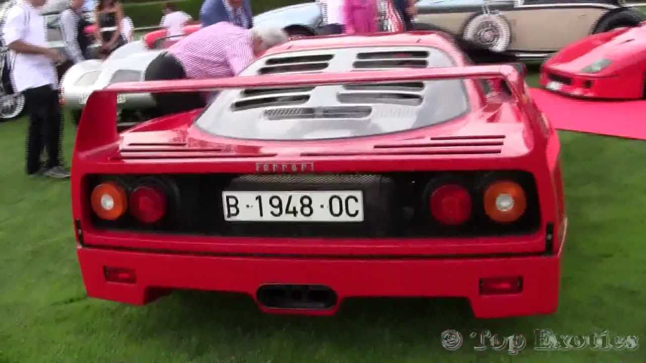 3 X Ferrari F40 Sound Walkaround And Interior 3 Of Them