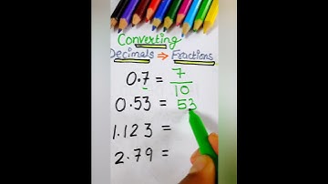 Convert Decimals to Fractions #shorts