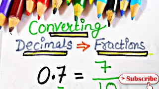 Convert Decimals to Fractions #shorts