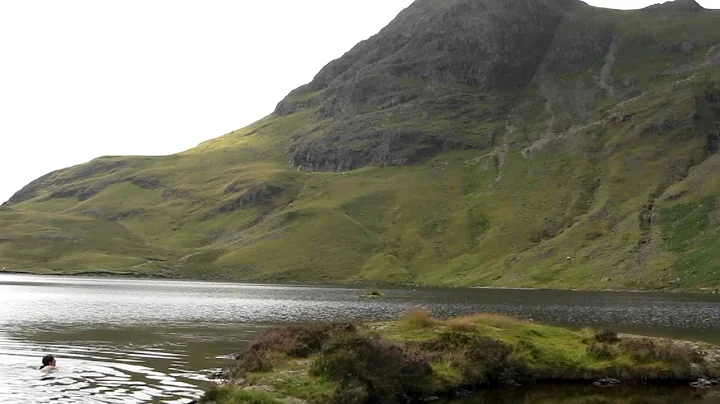 Ruth swimming in Stickle Tarn