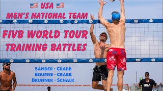 IRON SHARPENS IRON... Team USA Beach Volleyball Battles x Tri, Crabb(s), Sander, Schalk, Brunner