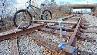 RAIL BIKE - Version 10 - NEW Front Wheel Outrigger and Wheel Guide System - and it doesn't work :)