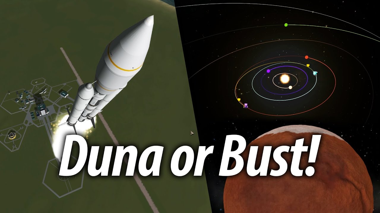 Getting to Duna Probe Mission (Beginner Tutorial 12) Kerbal Space Program (KSP) 1.1 Stock