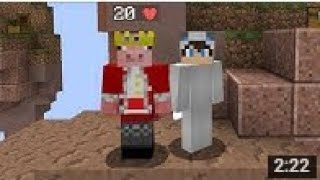 carrying technoblade in skywars