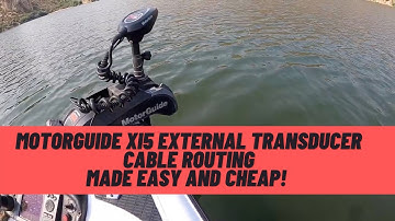 MotorGuide Xi5 external transducer cable routing solution