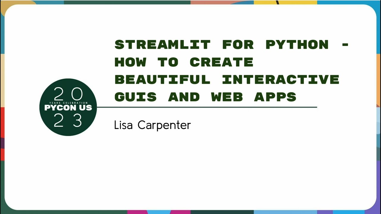 Image from Streamlit for Python - How to create beautiful interactive GUIs and web apps