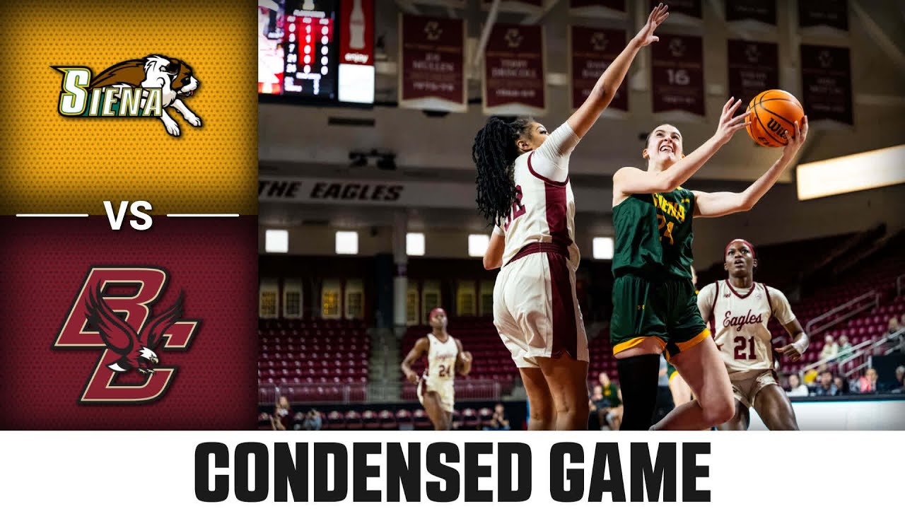 Siena vs. Boston College Condensed Game | 2023-24 ACC Women’s Basketball