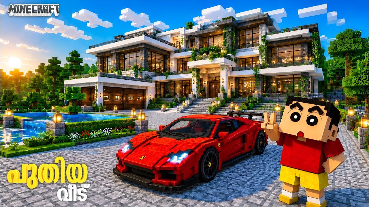 Shinchan Built the Richest House in Minecraft! 💎 - YouTube
