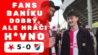 🔴⚪️ Slavia 5:0 Baník Ostrava | Fans Baníku dobrý, ale hráči předvedli h*vno | Marek