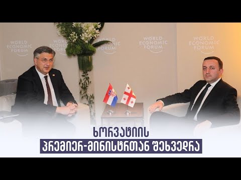 ხორვატიის პრემიერ-მინისტრთან შეხვედრა