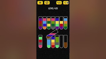 Water Sort Puzzle level 433 solution