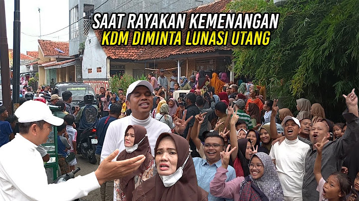 SAAT RAYAKAN KEMENANGAN | KDM DIMINTA LUNASI UTANG WANITA YANG PERNAH DIBANTUNYA