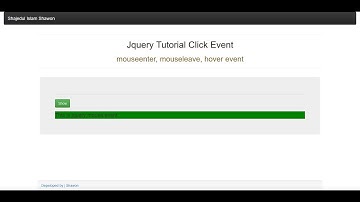 Jquery mouseenter, mouseleave, hover event