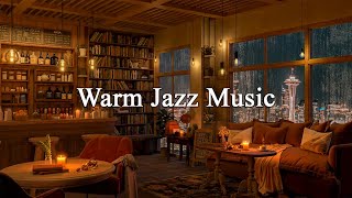 Smooth Jazz Instrumental Music ☕ Cozy Coffee Shop Ambience with Warm Jazz Music for Work & Study