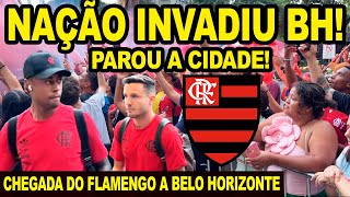 FLAMENGO PAROU A CIDADE DE BELO HORIZONTE! CHEGADA DO MENGAO EM MINAS PARA JOGO CONTRA O GALO! E+