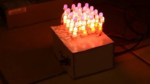 4x4x4 RGB led cube