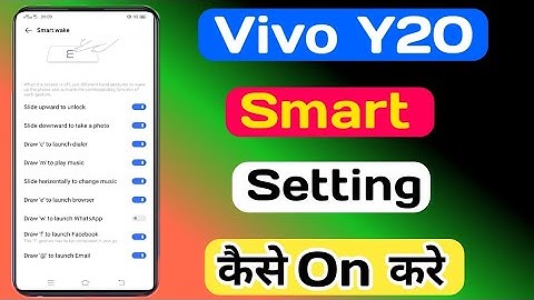 Vivo Y20 Smart Setting Kaise On Karen || How To Smart Setting On Vivo Y20 || Tech Akhilesh