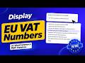 Display EU VAT Numbers on WooCommerce PDF Invoices | WowInvoice |