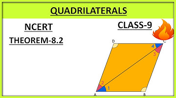 Quadrilaterals Theorem 8.2 Proof II Chapter 8 II Ncert Class 9th maths #quadrilateral#class9thmaths
