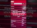 How to update flick stick turn smoothing threshold the finals ps5