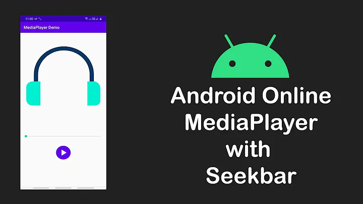 Simple Media player with SeekBar in Android studio 2020