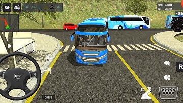 Euro Bus Driving Game Public Transportation 2024 Indonesia Bus Simulator Android Gameplay #7