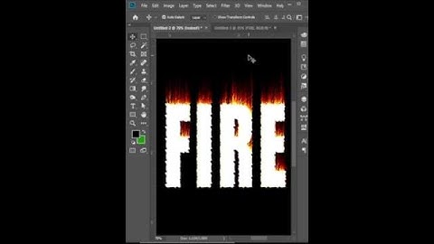 How to Create a Realistic Fire Text Effect in Photoshop | Easy Tutorial! #photoshop