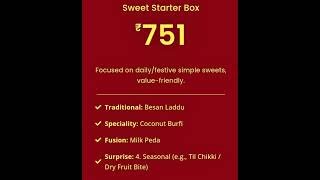 Getting festival-ready on a budget! ✨ This Sweet Starter Box is amazing value at ₹751#shorts