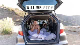 Car Camping in a Honda Fit (with my girlfriend)