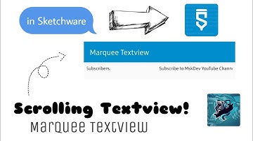 [ EASY ]Marquee Textview (Scrolling Textview) in Sketchware Tutorial By MskDev