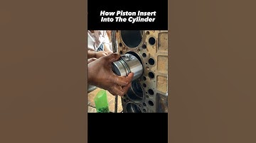 How Pistons Insert #technology #engine #repair #commercialvehicle #mechanic #repairtutorial