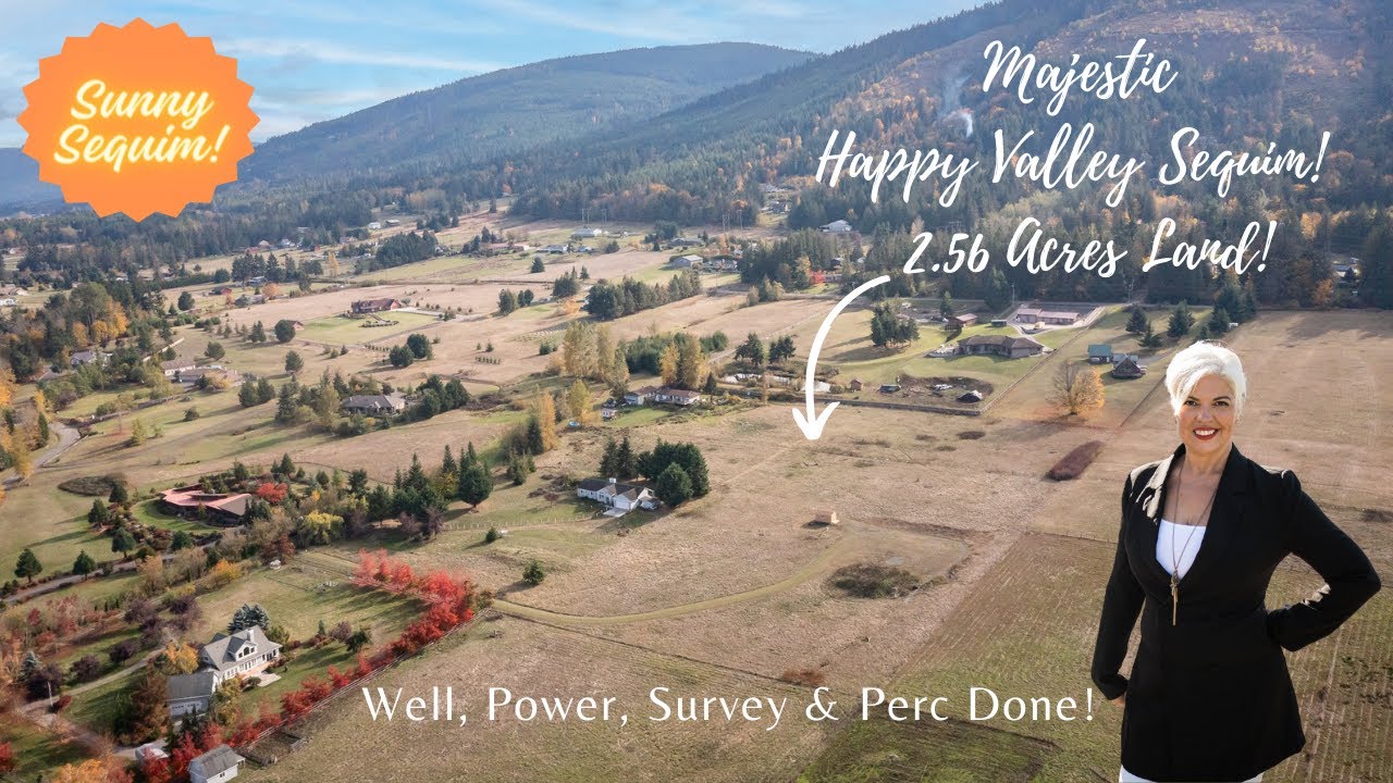 Sequim Ready To Build Land For Sale! Happy Valley! 208 Lake of the
