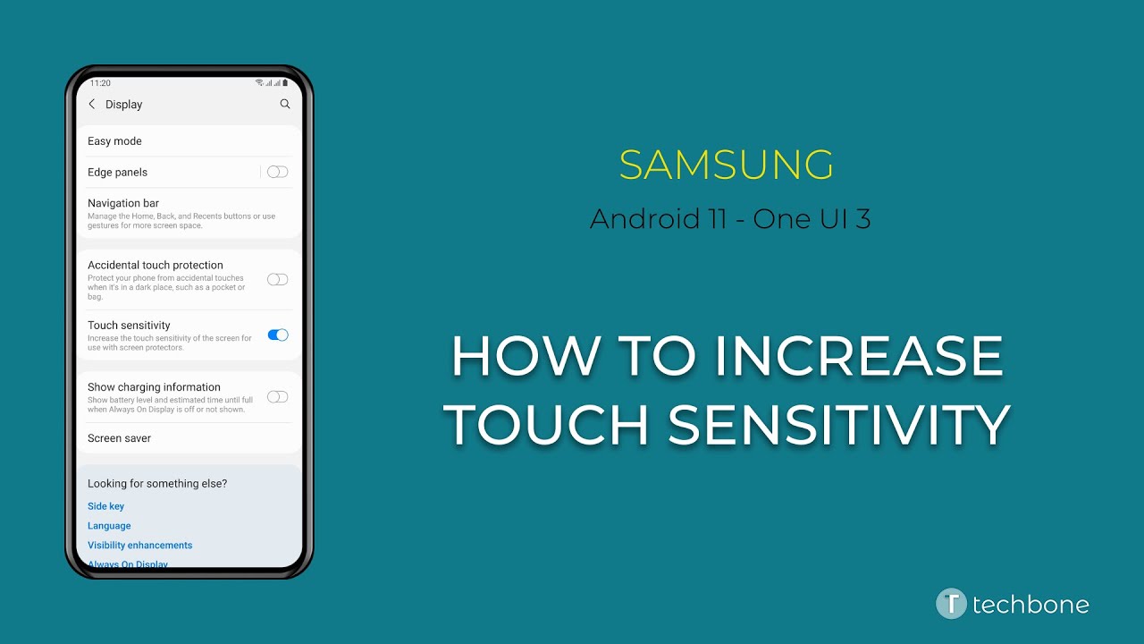 How to increase touch sensitivity samsung android 11 one ui 3