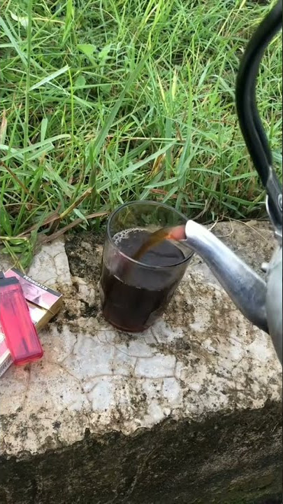 Story wa ngopi Hitam di tengah SAWAH