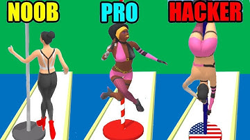 Pole Dance! NOOB vs PRO vs HACKER Gameplay | All Levels # 80