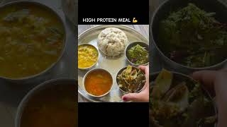 👉 High Protein Millet Thali 😍 Healthy Meal Idea