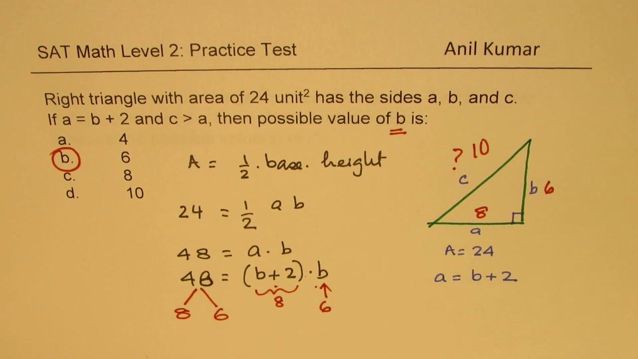 SAT Math Level 2 Best 3 Questions to Share today | ACT