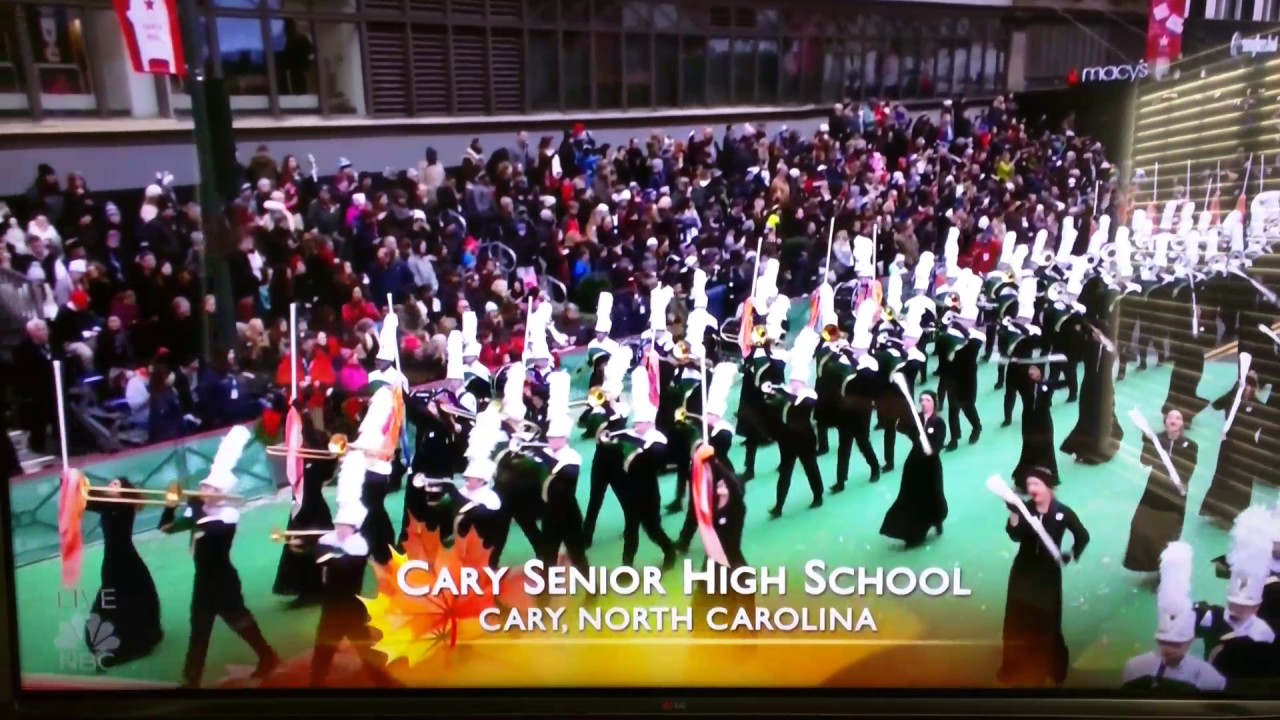 Cary High School Marching Band at 90th Macy's Thanksgiving Parade YouTube