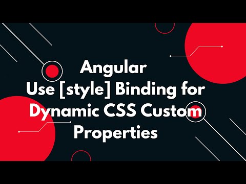 #88 🚀 Master Dynamic Angular Styling: Custom Properties with [style] Binding! 🎨