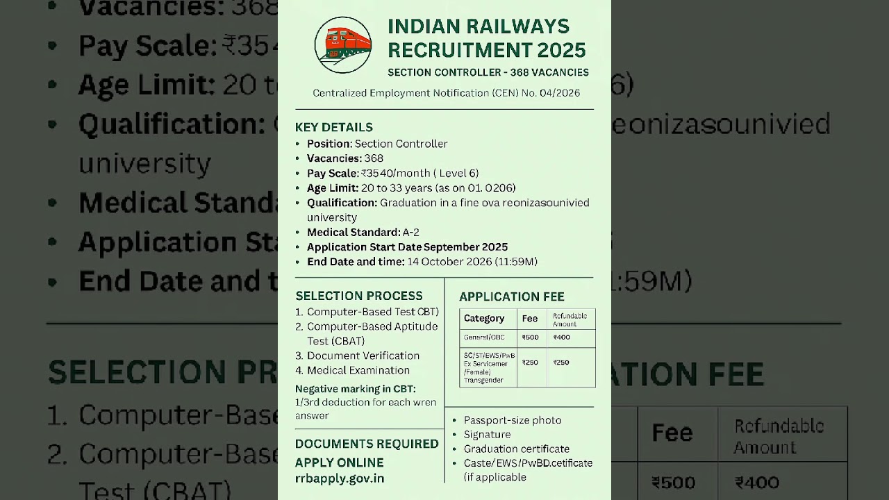 job Railways section
