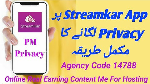Streamkar App par privacy kasy lagaty hn | Privacy lagany ka complete triqa on SK | Online Earning
