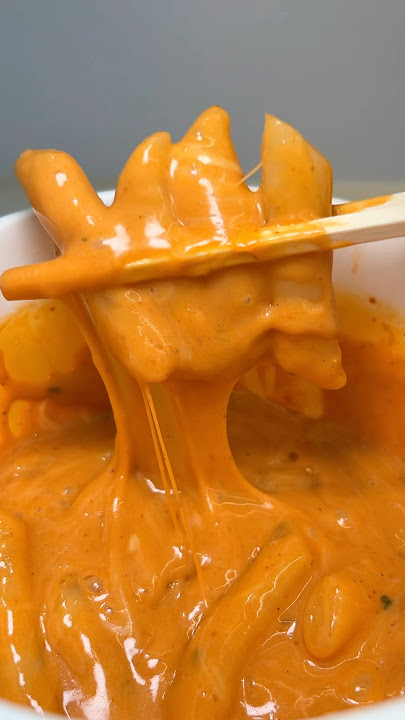cheese carbonara buldak tteokbokki #asmr #koreanfood