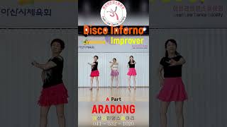 Disco Inferno Linedance A Part #shorts Improver @ARADONG linedance