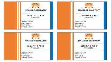 HOW TO CREATE BASIC BUSINESS CARD TUTORIAL USING MS WORD (PART 2)