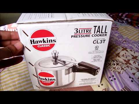 Hawkins Aluminium Classic 3l Pressure Cooker Unboxing Look