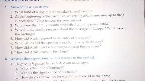 Attila || Class-7 || Ch-1 || Ques/Ans || English Literature Ace With Aster 👍