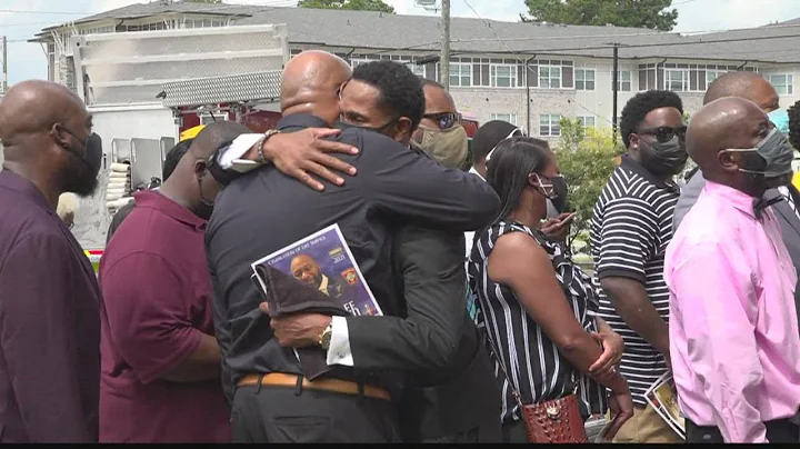 Funeral procession for Chaplain Billie Bright
