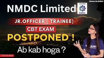 NMDC Junior Officer Exam Postponed 2024 | Check fast #nmdcrecruitment #nmdc2024 #nmdc