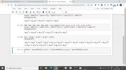 2D elasticity – 8: Example Problem Solved Using SymPy in Jupyter Notebook