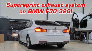 BMW F30 320I with Supersprint exhaust system 